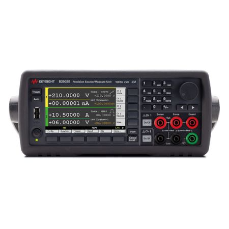 B2902B | Source SMU de précision 2 voies résolution 100 fA 210 V, 3 A DC / 10.5 A pulse 