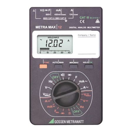 METRAMAX12 | Multimètre numérique- analogique pour applications électriques 