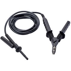P01295523 | Cordon - pince crocodile de garde HT 15 kV noir 3m pour CA6550 et CA6555 